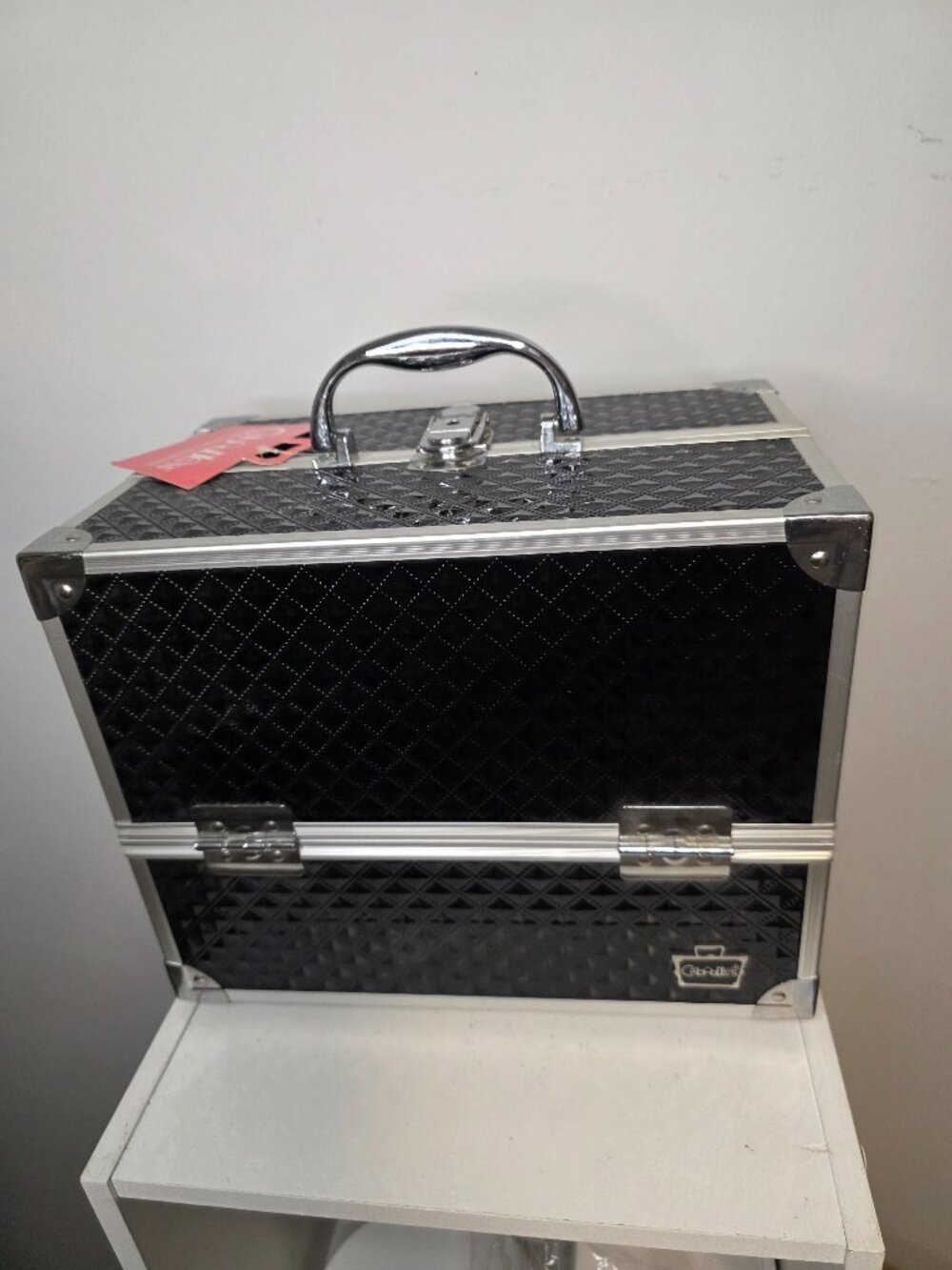 Caboodles Black Locking Key Lovestruck Train Case NWT